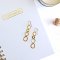 Chain Drop Earrings in Gold Tone